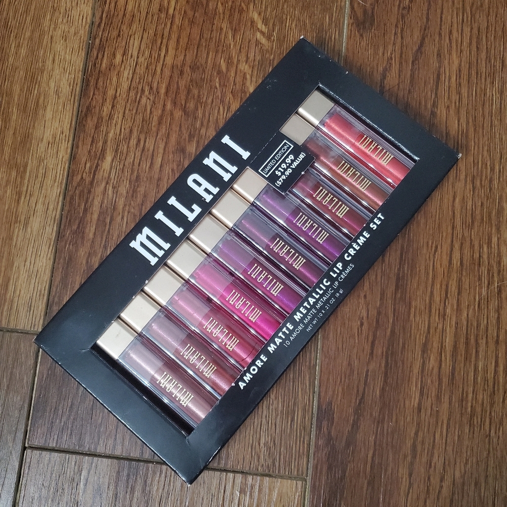 NEW MILANI Amore Matte Metallic Lip Creme Set